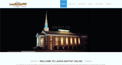 Desktop Screenshot of landisbaptist.com